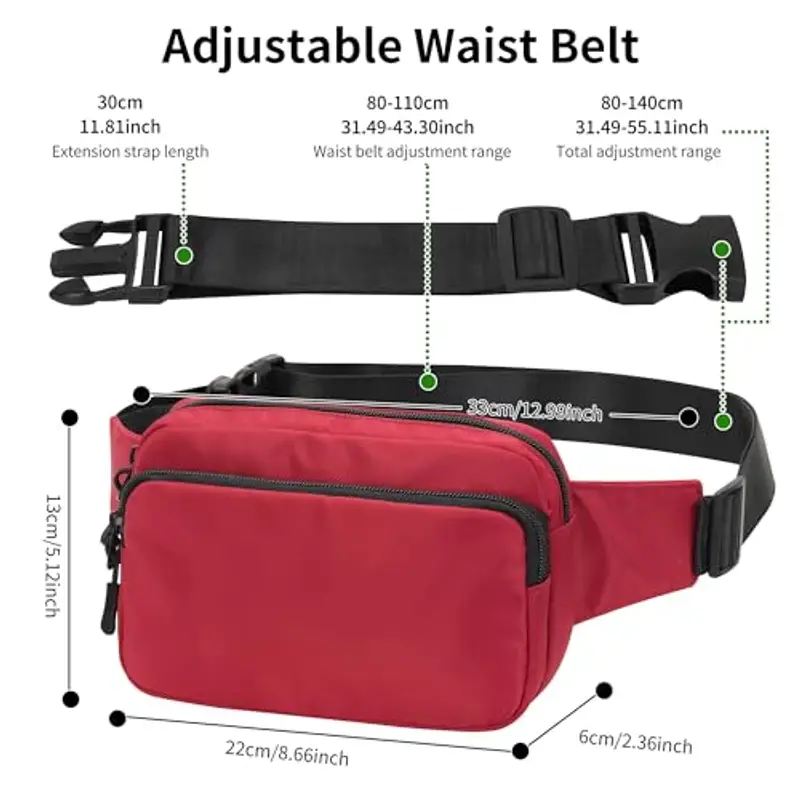 IHIGOGOFA Marsupio Rosso 1599295 miniatura 3