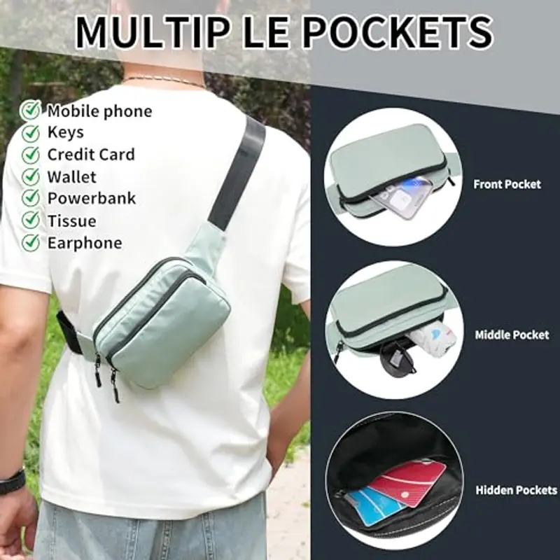 IHIGOGOFA Marsupio Verde 1599297 miniatura 2