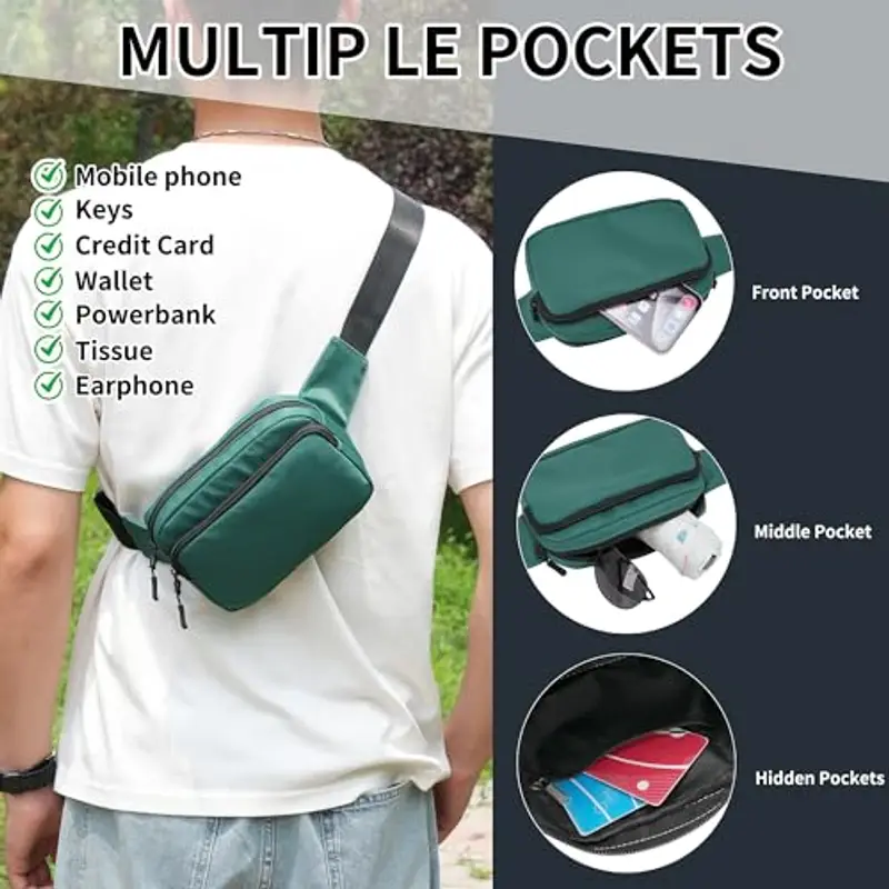 IHIGOGOFA Marsupio Verde 1599296 miniatura 2