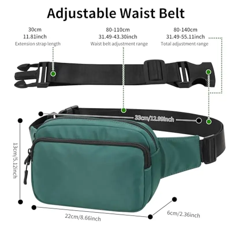 IHIGOGOFA Marsupio Verde 1599296 miniatura 3