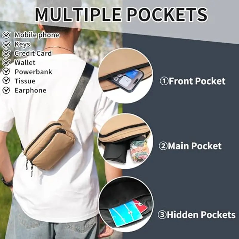 IHIGOGOFA Marsupio Uomo Multicolore 1599299 miniatura 2