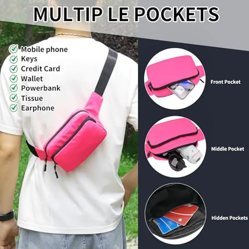 IHIGOGOFA Marsupio Uomo Rosa 1599292 miniatura 2