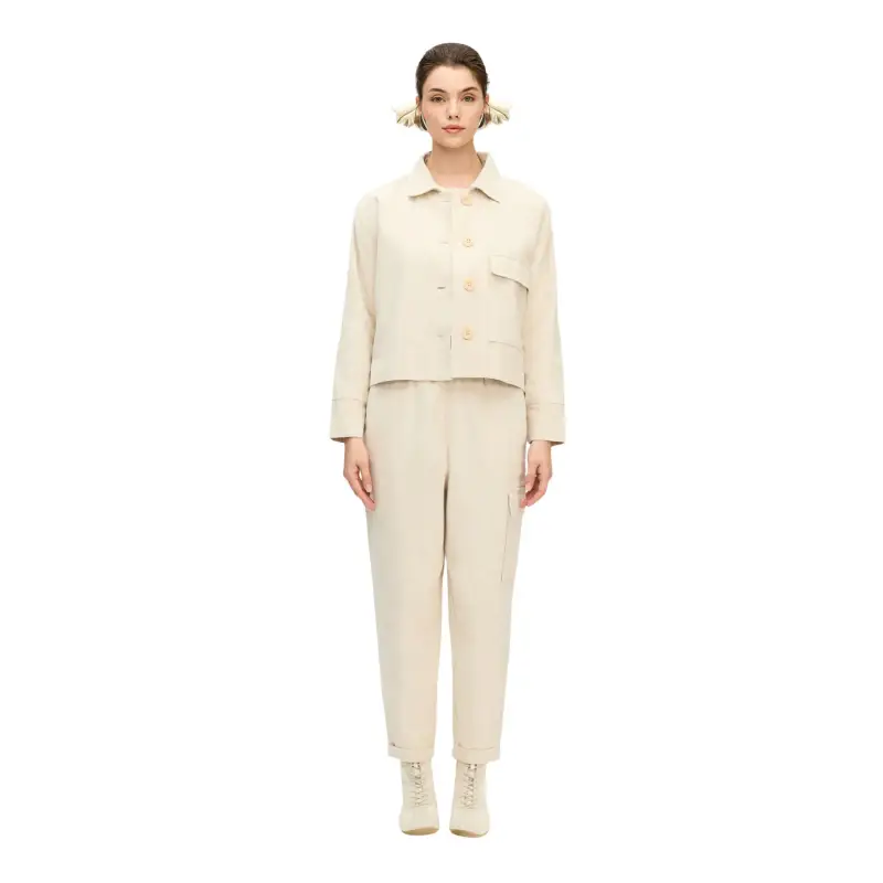 Giacca corta a zig zag donna Ikikiz