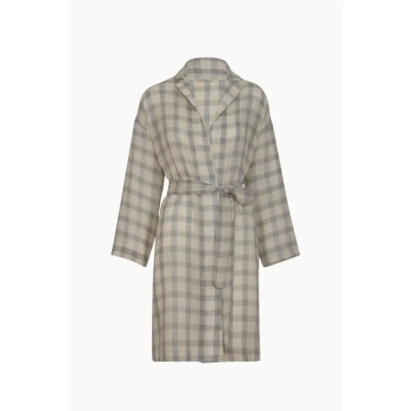 Giacca in stile kimono a quadretti donna Ikikiz