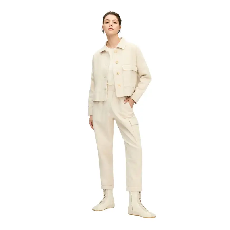 Pantaloni cargo a zigzag donna Ikikiz