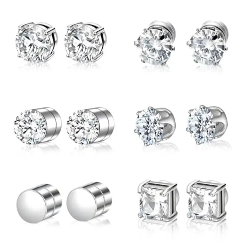 IKOPFLN Orecchini Uomo Argento 807951