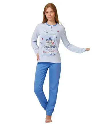 Pigiama da ragazza in jersey di cotone Il Granchietto GP7133