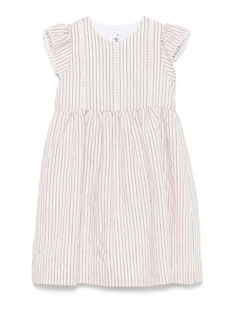 Abito A Righe Color Carne E Neutri