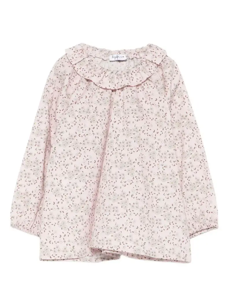 Il Gufo Kids Maglia rosa con volant per bambino