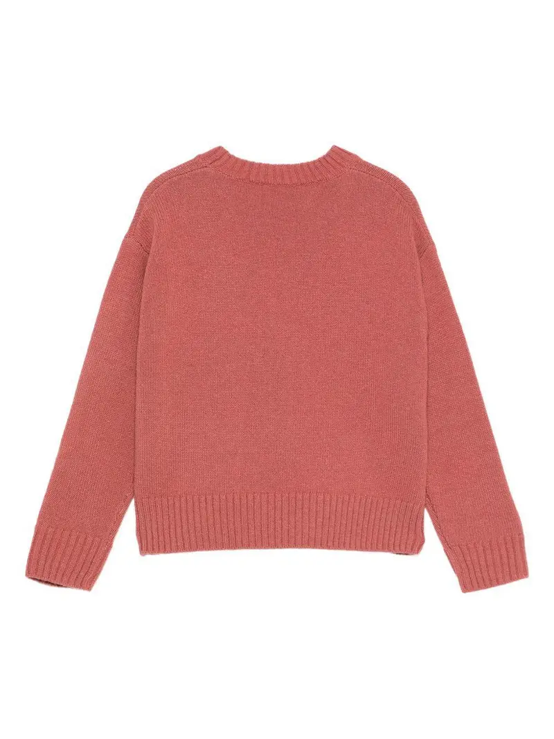 Il Gufo Kids Maglione Bambino Rosa Antico con Motivi miniatura 3