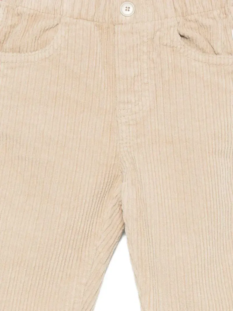 Il Gufo Kids Pantaloni beige in corduroy per bambini miniatura 2