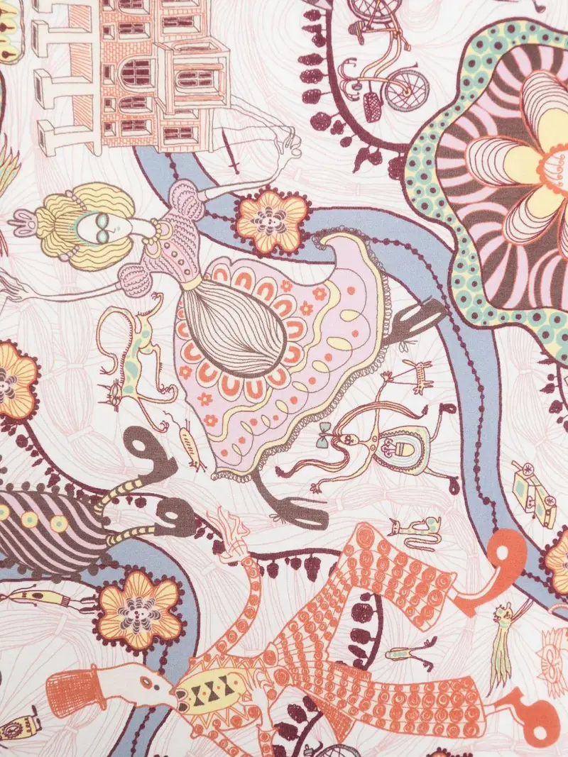 Il Gufo Kids Sciarpa Bordeaux con Fantasia miniatura 3