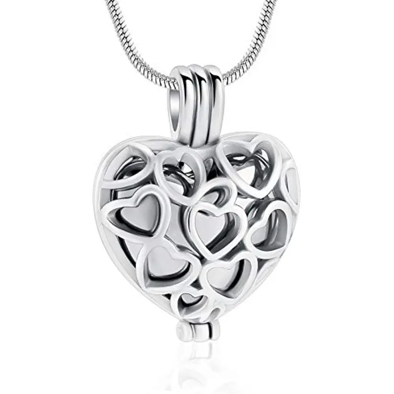 Il più nuovo cilindro a forma di proiettile urna funeraria in acciaio INOX gioielli ciondolo ceneri Keepsake Funeral &