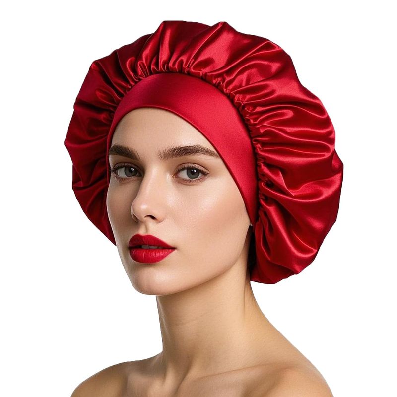 ILAMVIE Cuffia Seta Capelli Ricci Rosso