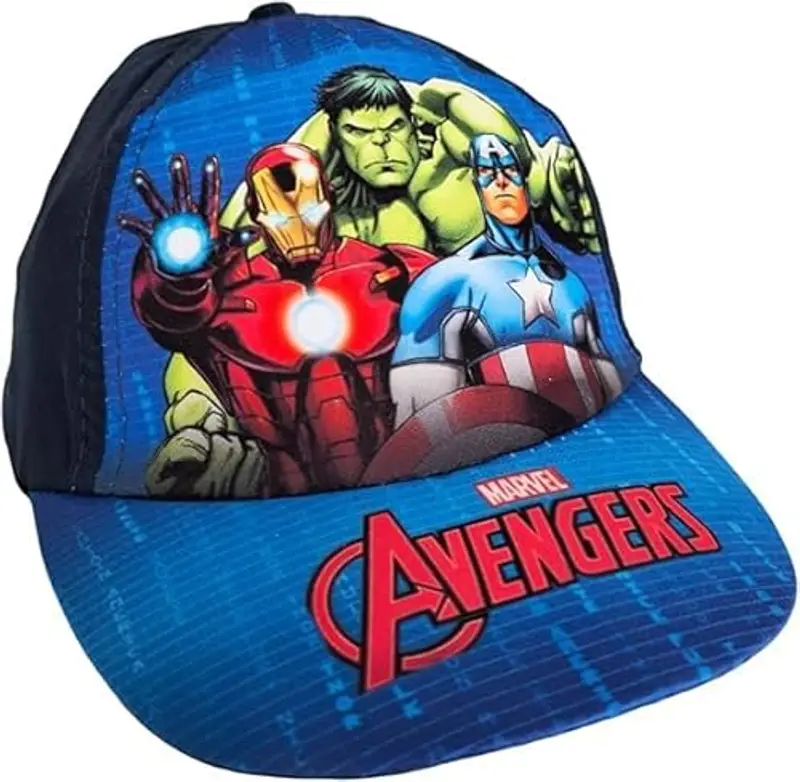 ILS I LOVE SHOPPING Cappello con Visiera da Ragazzo/Bambino Berretto da Baseball Regolabile (Avengers Hulk)