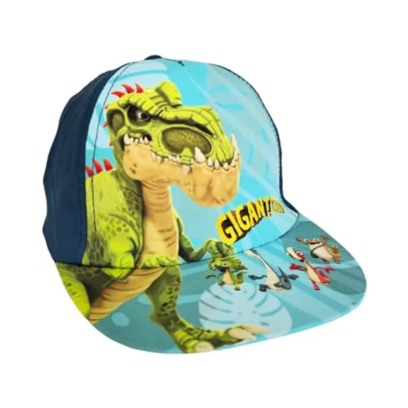 ILS I LOVE SHOPPING Cappello con Visiera da Ragazzo/Bambino Berretto da Baseball Regolabile (Dinosauri T-Rex)