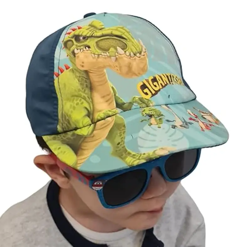 ILS I LOVE SHOPPING Cappello con Visiera da Ragazzo/Bambino Berretto da Baseball Regolabile (Dinosauri T-Rex) miniatura 2
