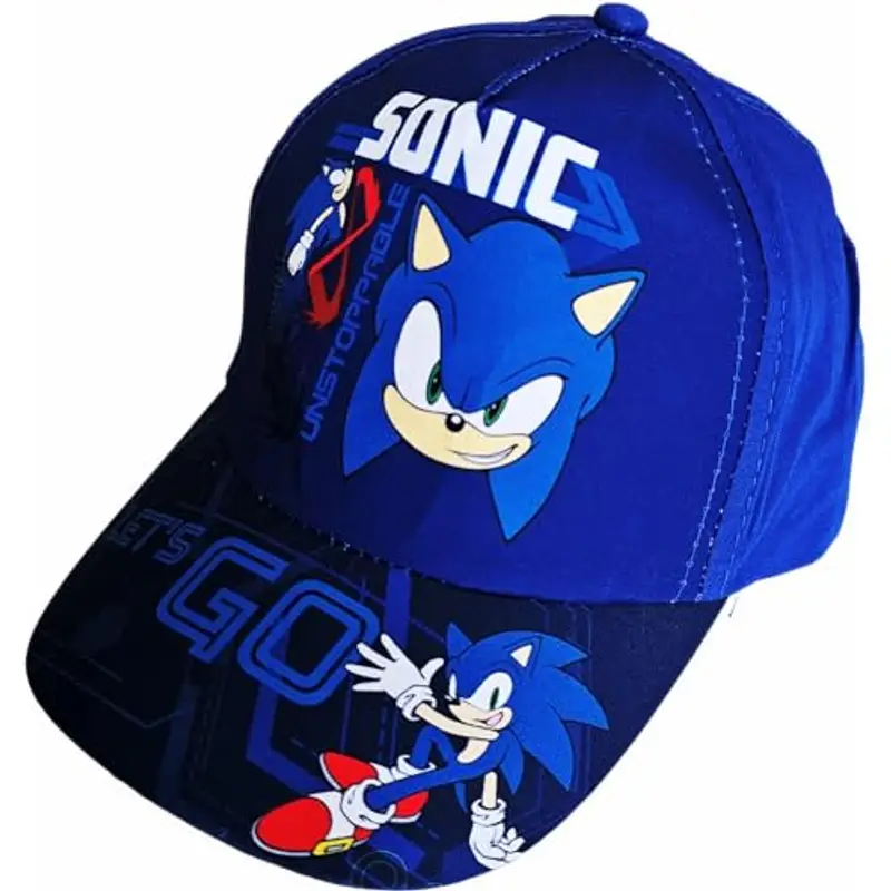 ILS I LOVE SHOPPING Cappello con Visiera da Ragazzo/Bambino Berretto da Baseball Regolabile per Sonic Azzurro miniatura 2
