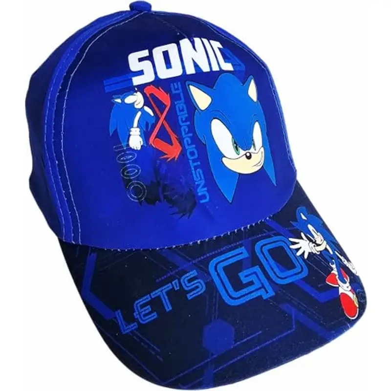 ILS I LOVE SHOPPING Cappello con Visiera da Ragazzo/Bambino Berretto da Baseball Regolabile per Sonic Azzurro miniatura 3