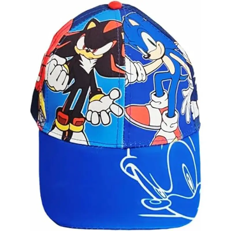 ILS I LOVE SHOPPING Cappello con Visiera da Ragazzo/Bambino Berretto da Baseball Regolabile per Sonic Blu Scuro