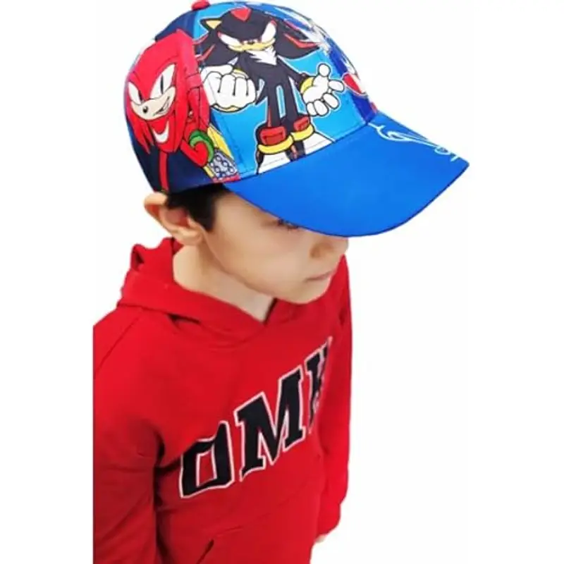 ILS I LOVE SHOPPING Cappello con Visiera da Ragazzo/Bambino Berretto da Baseball Regolabile per Sonic Blu Scuro miniatura 3