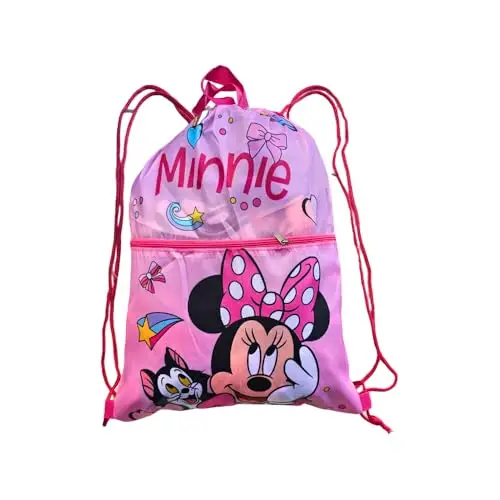 ILS I LOVE SHOPPING Sacca Sportiva con manici e tasca per Bambino, Borsa Coulisse Zaino per Asilo, Palestra, Piscina,
