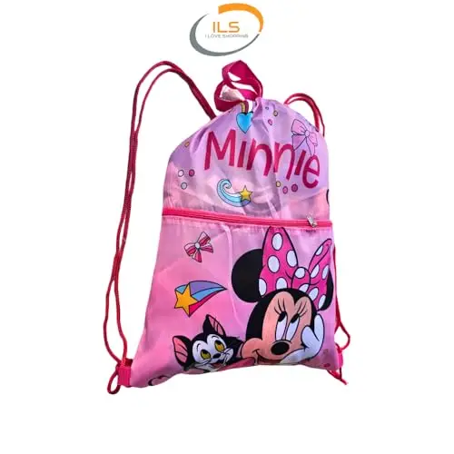 ILS I LOVE SHOPPING Sacca Sportiva con manici e tasca per Bambino, Borsa Coulisse Zaino per Asilo, Palestra, Piscina miniatura 2
