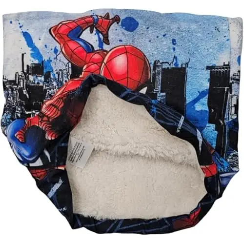 ILS I LOVE SHOPPING Scaldacollo Sciarpa Tubolare Bambini Caldo Bimbo Scollo Termico Invernale Ragazzi Morbido SPIDER miniatura 2