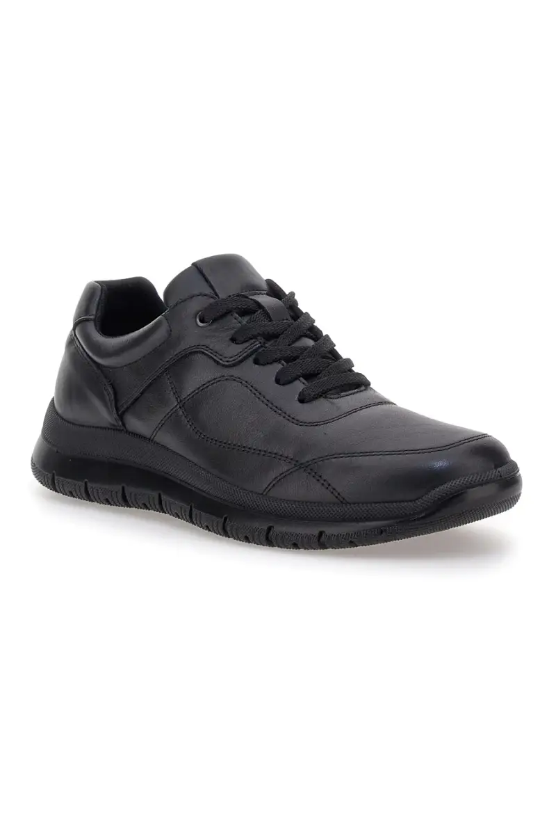 Sneakers nere in pelle Imac 8525412290011 [NERO] miniatura 2