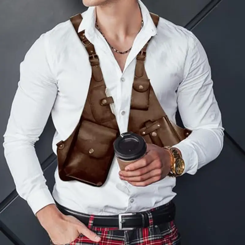 Szaluyk Borsa a tracolla Uomo Marrone 809234 miniatura 3