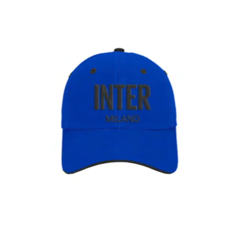Cappellino Inter Ricamo Azzurro Nero Uomo TU