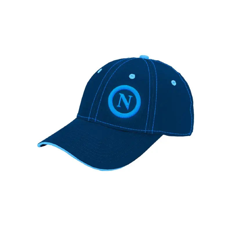 Cappellino Napoli Ricamo Blu Bambino TU