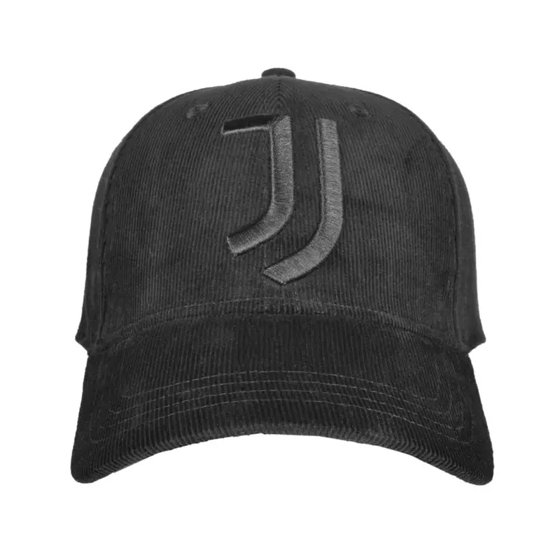 Cappello Juve Velluto Ricamo 3D Nero Nero Uomo TU