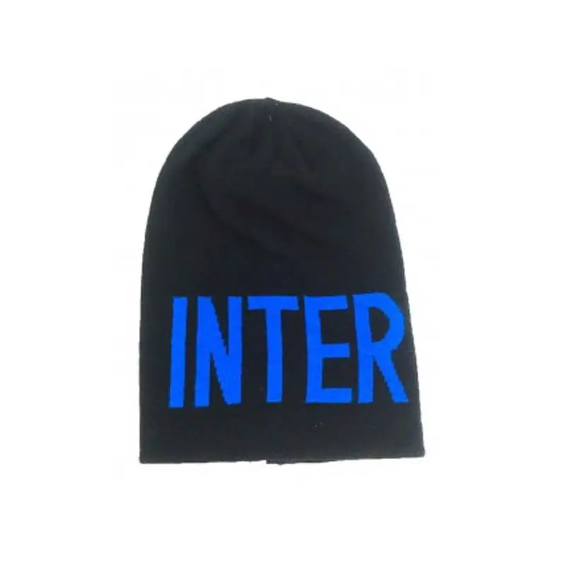 Cuffia Inter Jacquard Nero/Azzurro Uomo TU