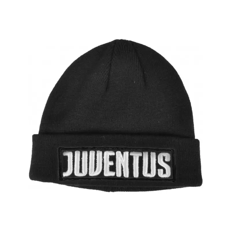 Cuffia Juve Ricamo 3D Nero/Bianco Bambino TU
