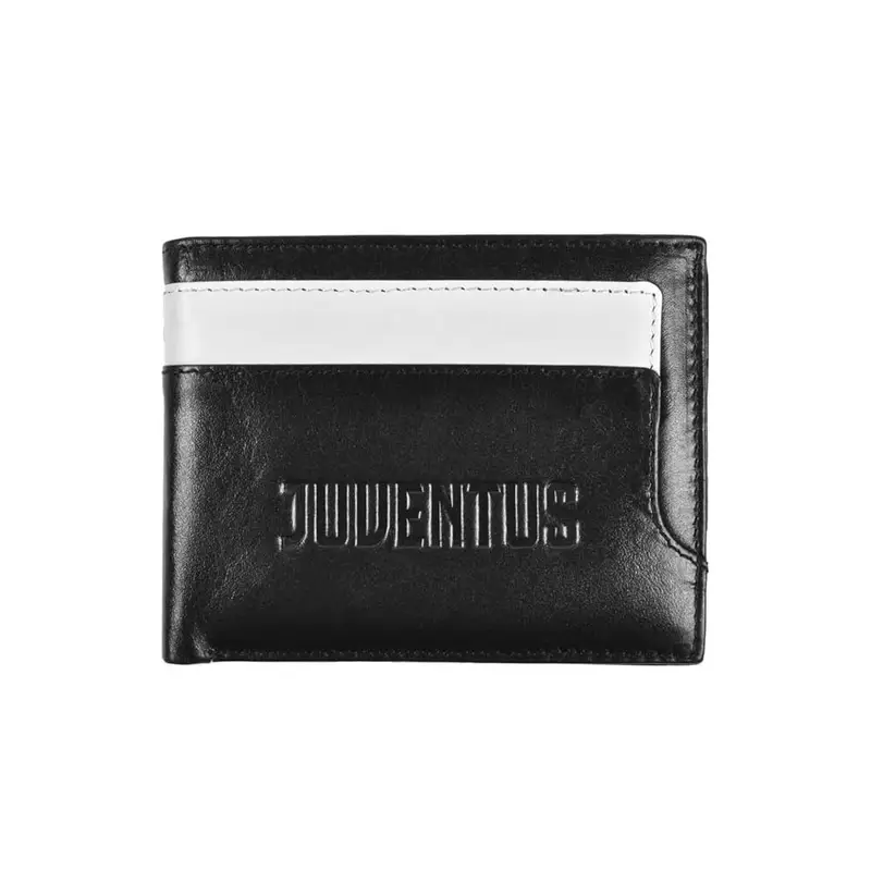 Portafoglio Juve Pelle Nero Bianco Uomo TU