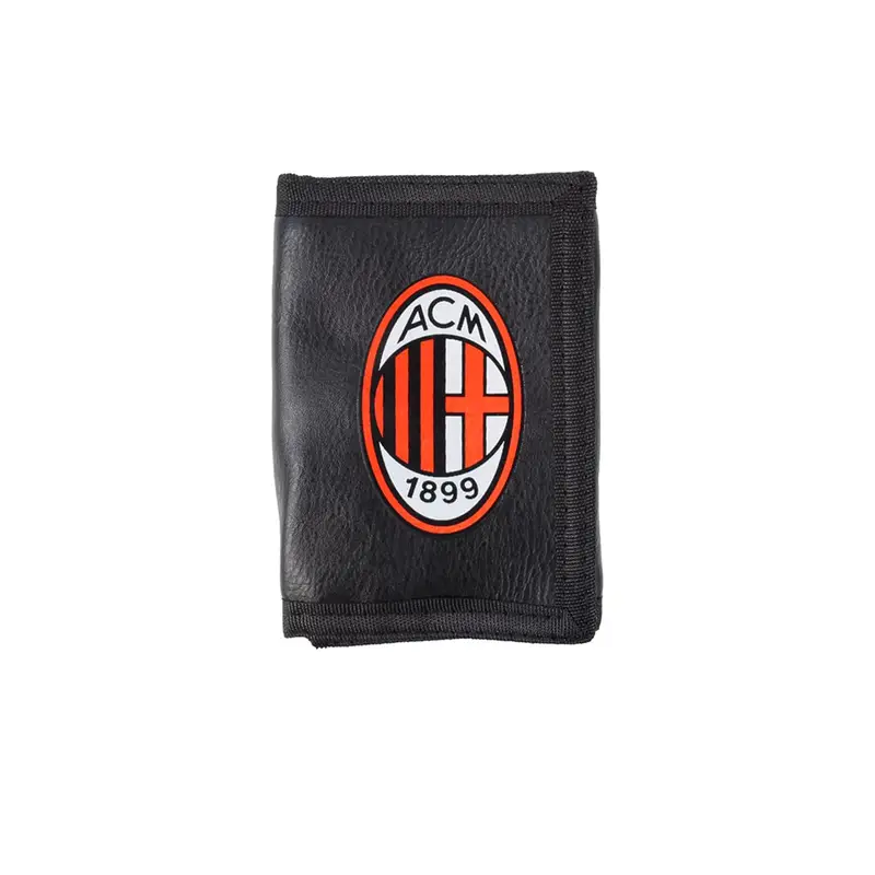 Portafoglio Milan A Strappo Nero Rosso Uomo TU