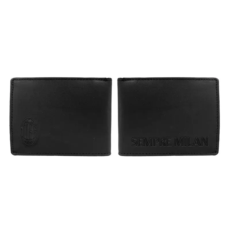 Portafoglio Pelle Milan Nero Rosso Uomo TU