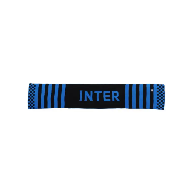 Sciarpa Calcio Inter Logo Nero Azzurro TU