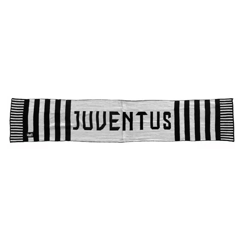 Sciarpa Calcio Juve Logo Nero Bianco Uomo TU