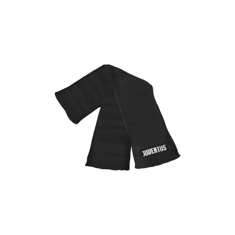 Sciarpa Calcio Juve Ricamo 3D Nero Bianco Bambino TU