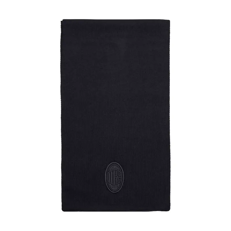 Sciarpa Milan Ricamo Nero Uomo TU