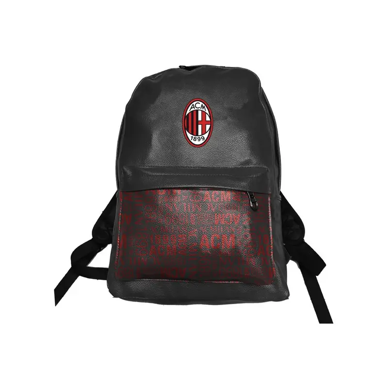 Zaino Calcio Milan Lea Nero Rosso TU