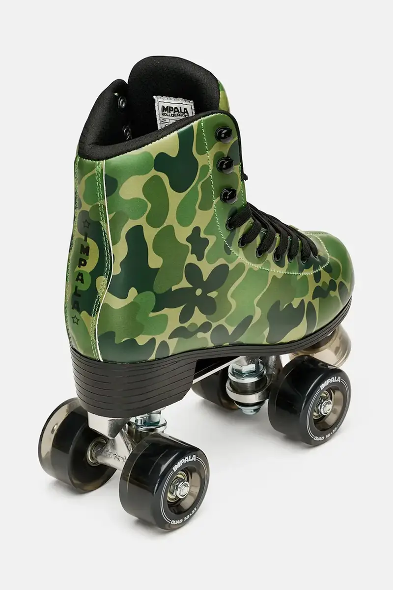 pattini a rotelle Quad Rollerskate colore verde miniatura 3