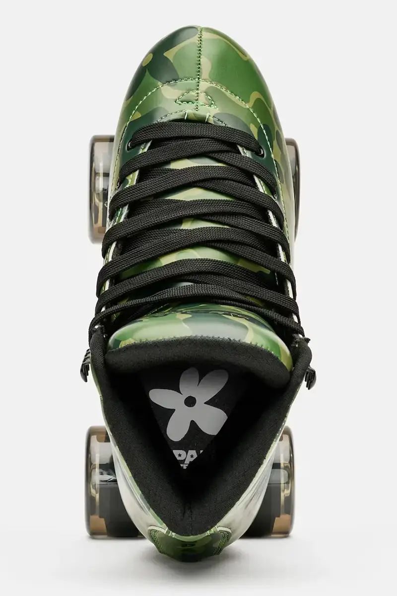 pattini a rotelle Quad Rollerskate colore verde miniatura 4