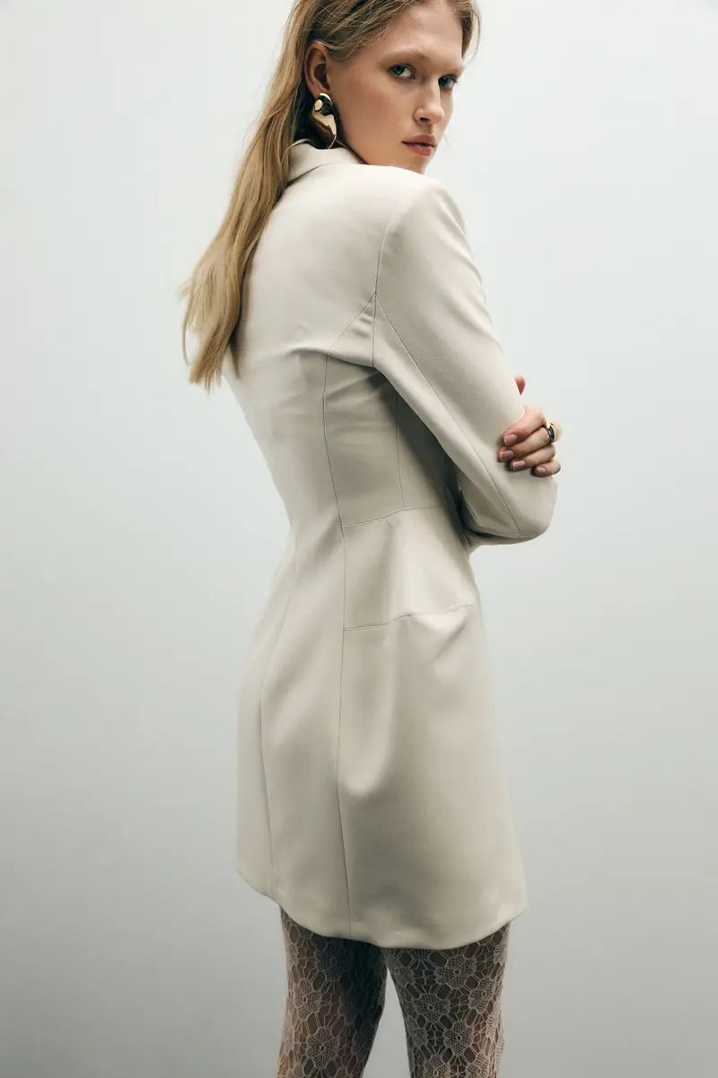 Abito corto doppiopetto con collo classico Zinco miniatura 4