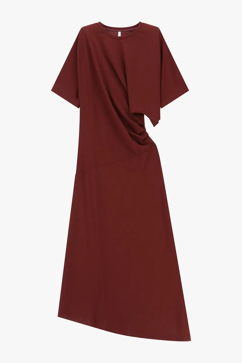 Abito lungo asimmetrico con maniche morbide Barolo