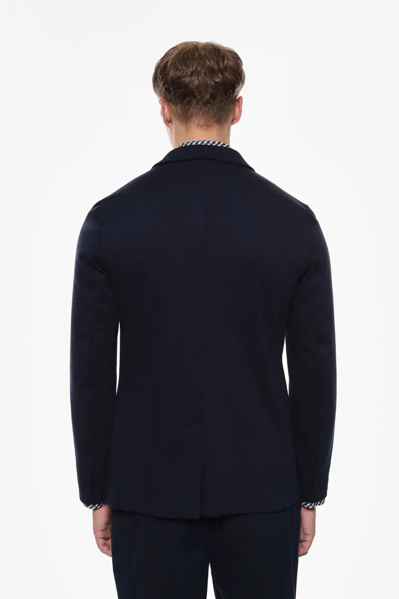 Blazer a bottoni con tasche Blu miniatura 2