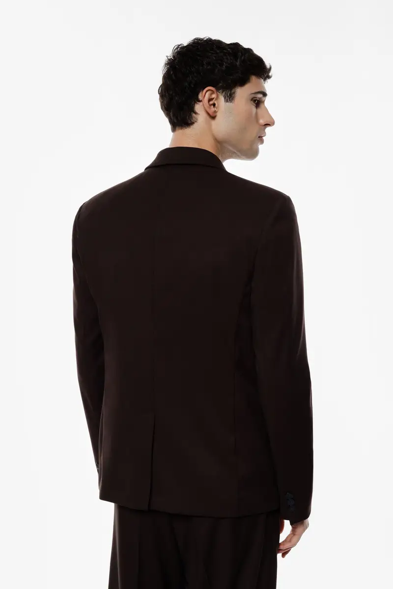 Blazer a bottoni singoli dal sapore classico Moro miniatura 3