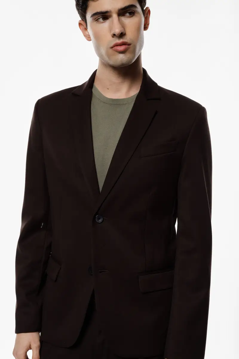 Blazer a bottoni singoli dal sapore classico Moro miniatura 4